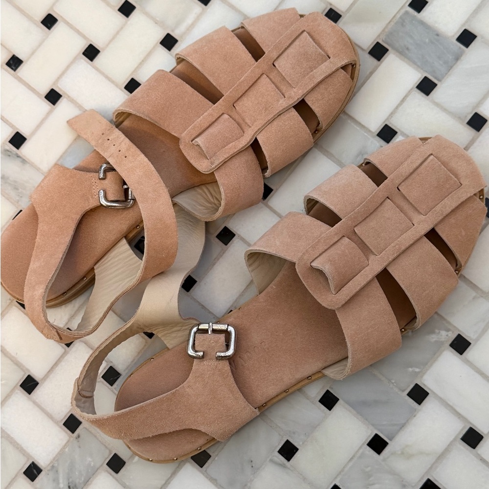 Freda Salvador Tan Fisherman Sandals